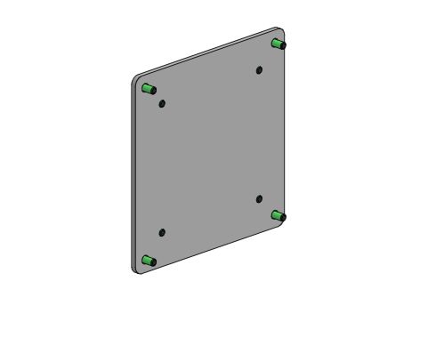 Ergonomic Solutions Converter Plate, Vesa 75 - 100 - W125075058